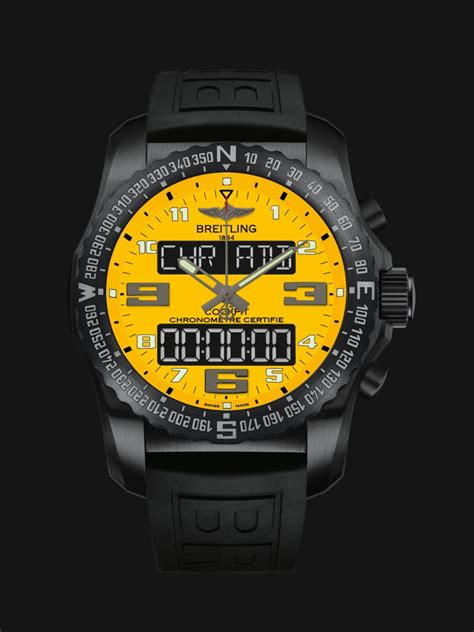 breitling cockpit b50 yellow face|breitling cockpit b50 price.